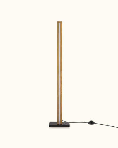 Minimalist Wood Corner Floor Lamp