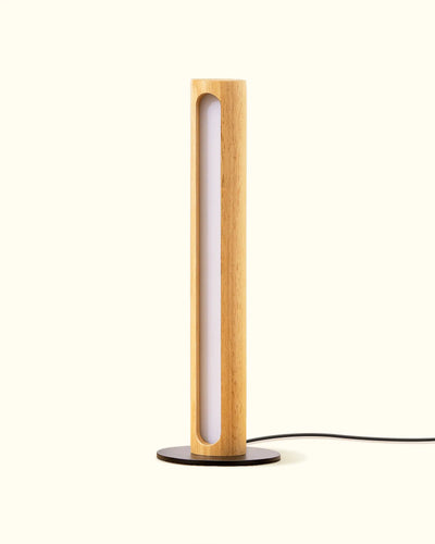 Minimalist Wood Cylinder Table Lamp