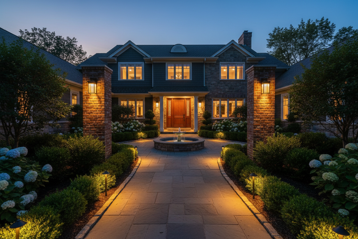 American Family Courtyard Outdoor Lighting