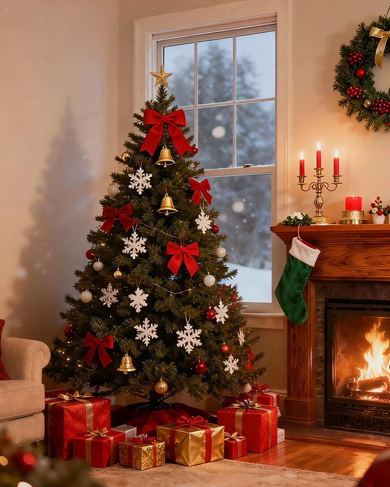 Christmas-Indoor-Christmas-Tree With Soft-Light And Warm-Ambience