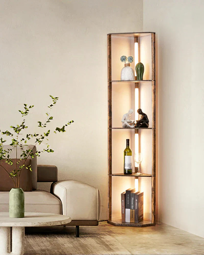 Floor-Lamps-With-Shelves-In-The-Livingroom