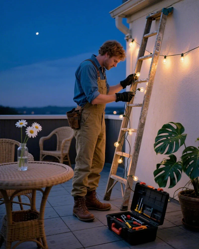 How to Hang Outdoor String Lights
