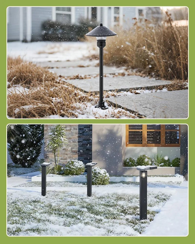 Low-Voltage-Landscape-Lighting-in-Winter-Outdoors