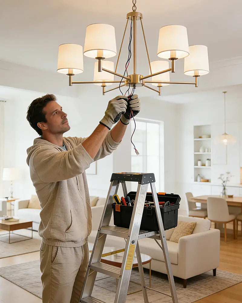 how-to-remove-a-chandelier-safely