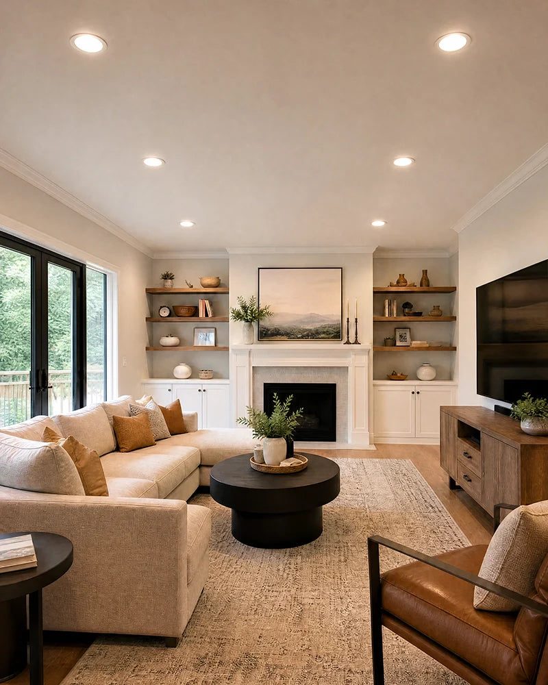 indoor-ceiling-with-multiple-recessed-downlights-br-series-bulb-real-lighting-effect-bright-and-cozy-atmosphere