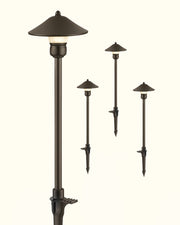 LED Low Voltage Mushroom Path Lights, 4-Pack, 3W 12V LED Warm White Landscape Lights- HGSL06A