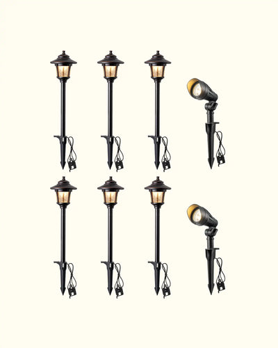   
                    
                       12V Low Voltage Landscape Lights Kit (8 Pack) 
                    
              