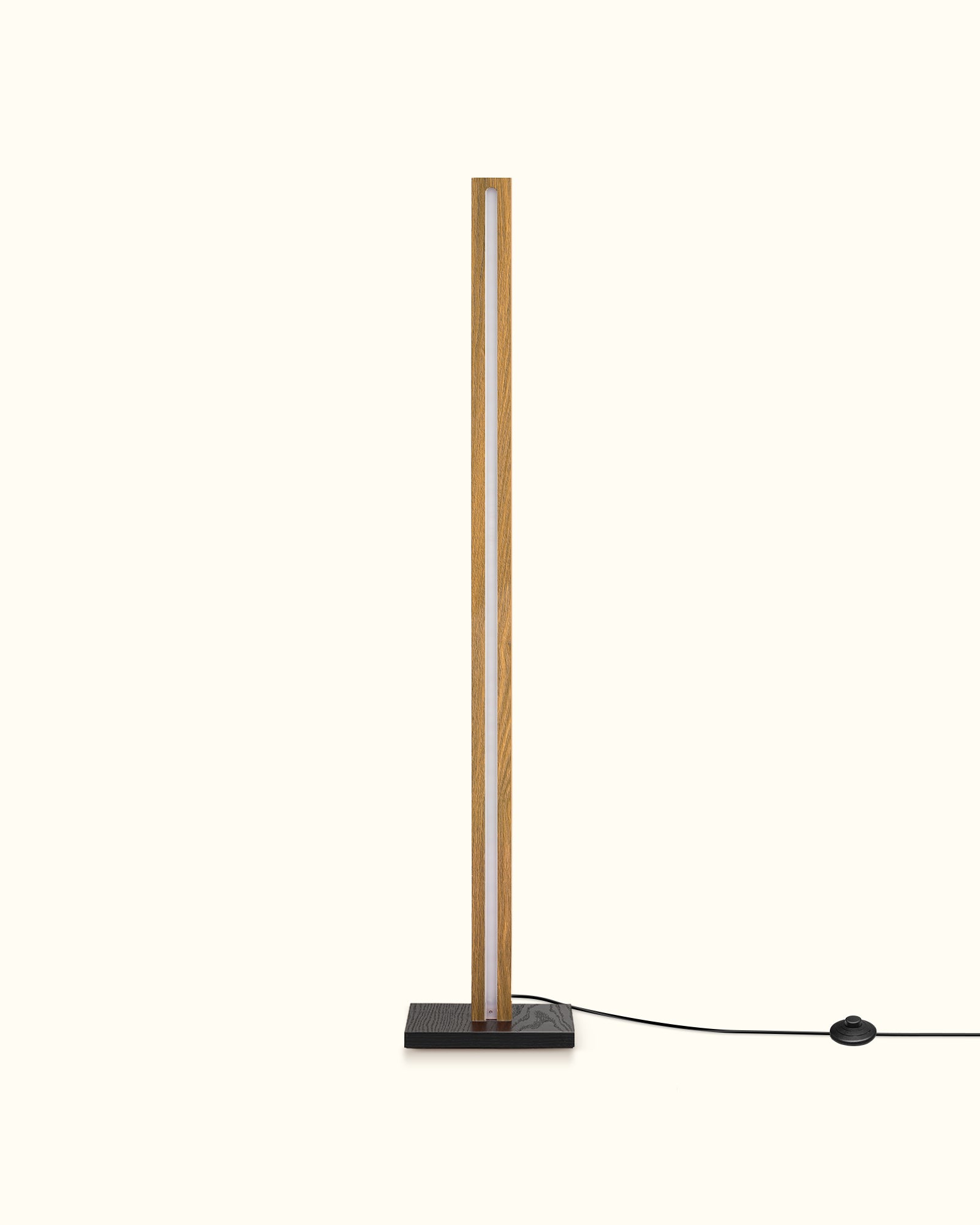 Minimalist Wood Corner Floor Lamp-HLFL02V