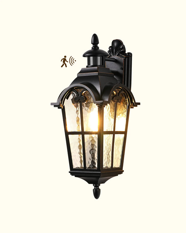 EDISHINE Motion Sensor  20.2" Large Size Dusk to Dawn Outdoor Wall Lights-HOWL07J