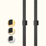 EDISHINE 2 Pack 39.3" Modern Outdoor Wall Lights Dimmable, Black - HOWL22J