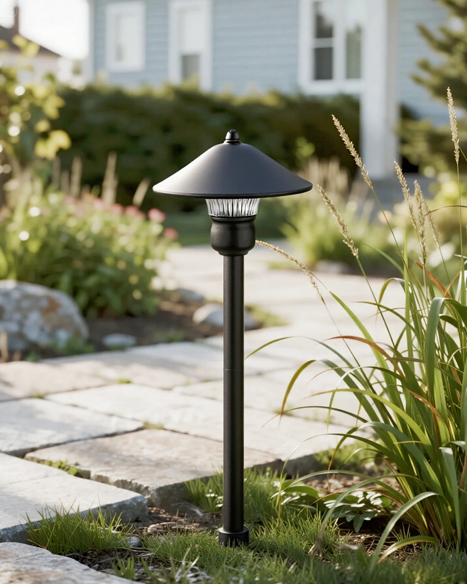 LED Low Voltage Mushroom Path Lights, 4-Pack, 3W 12V LED Warm White Landscape Lights- HGSL06A