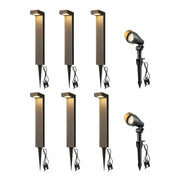 EDISHINE 8 Pack 12V Low Voltage Landscape Lights Kit-HGSL09C