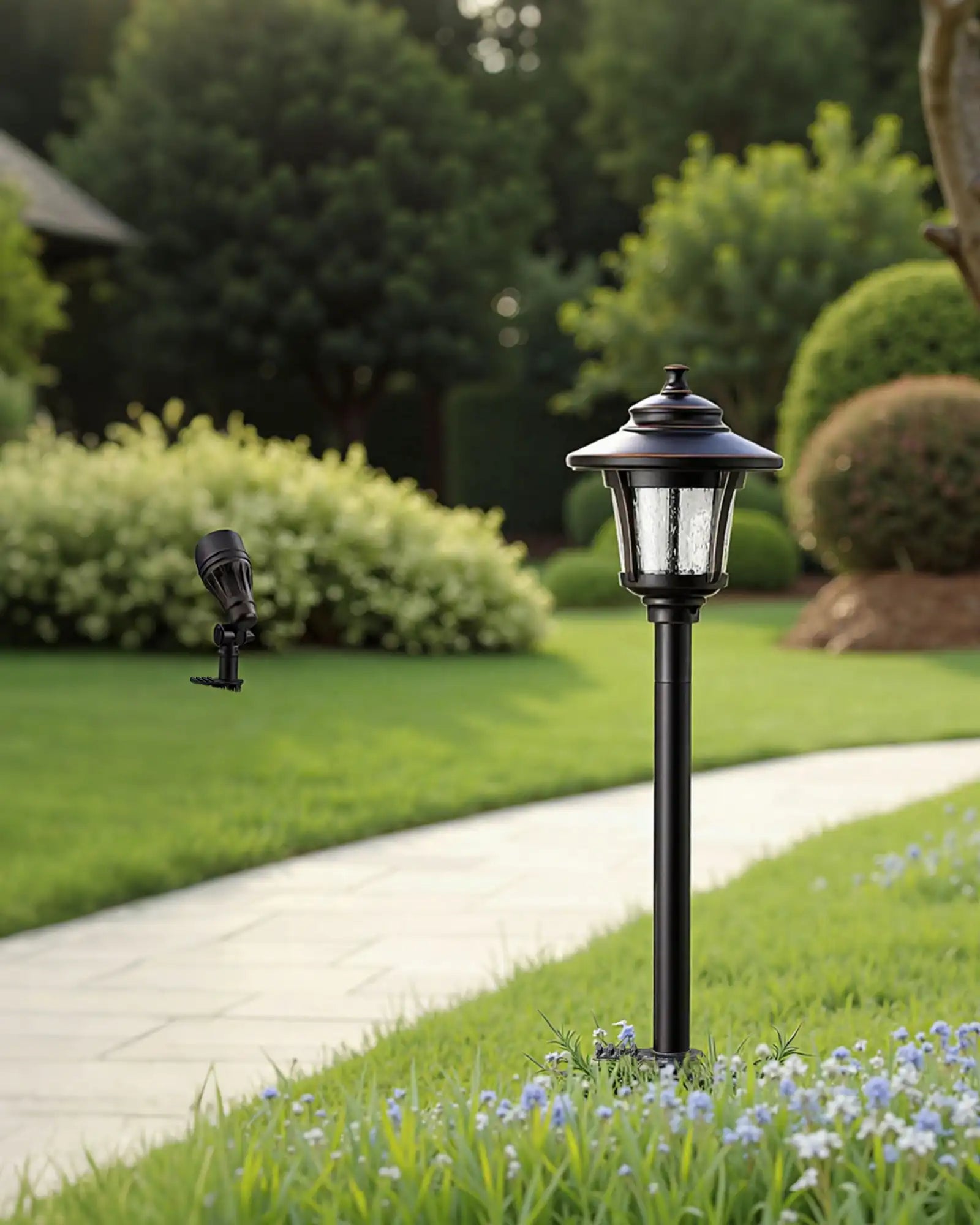 EDISHINE 8 Pack 12V Low Voltage Landscape Lights Kit-HGSL34C