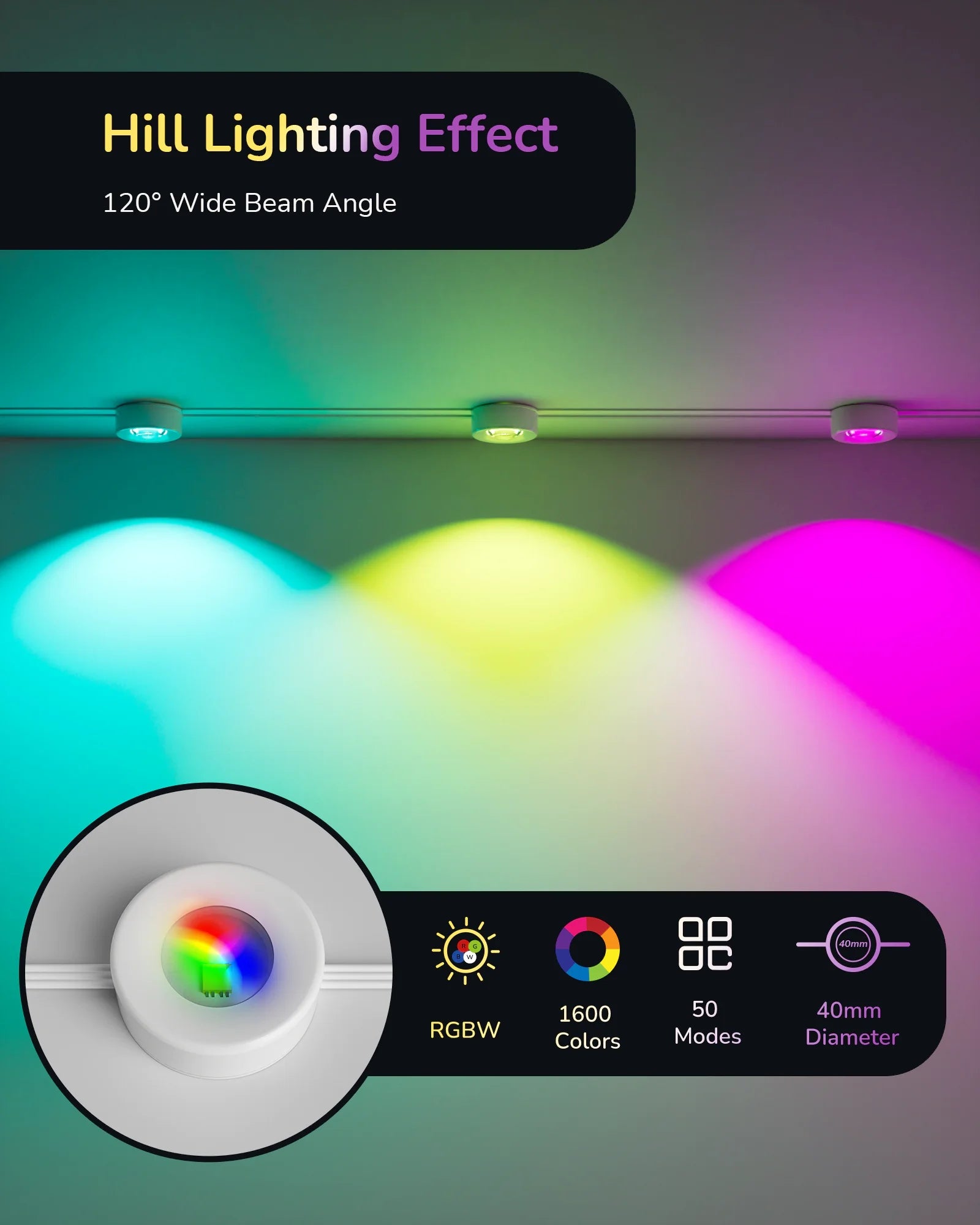 EDISHINE Permanent Outdoor Lights with App/Remote-HOEL01A-HOEL01B-HOEL01C-OEL01D-OEL01E