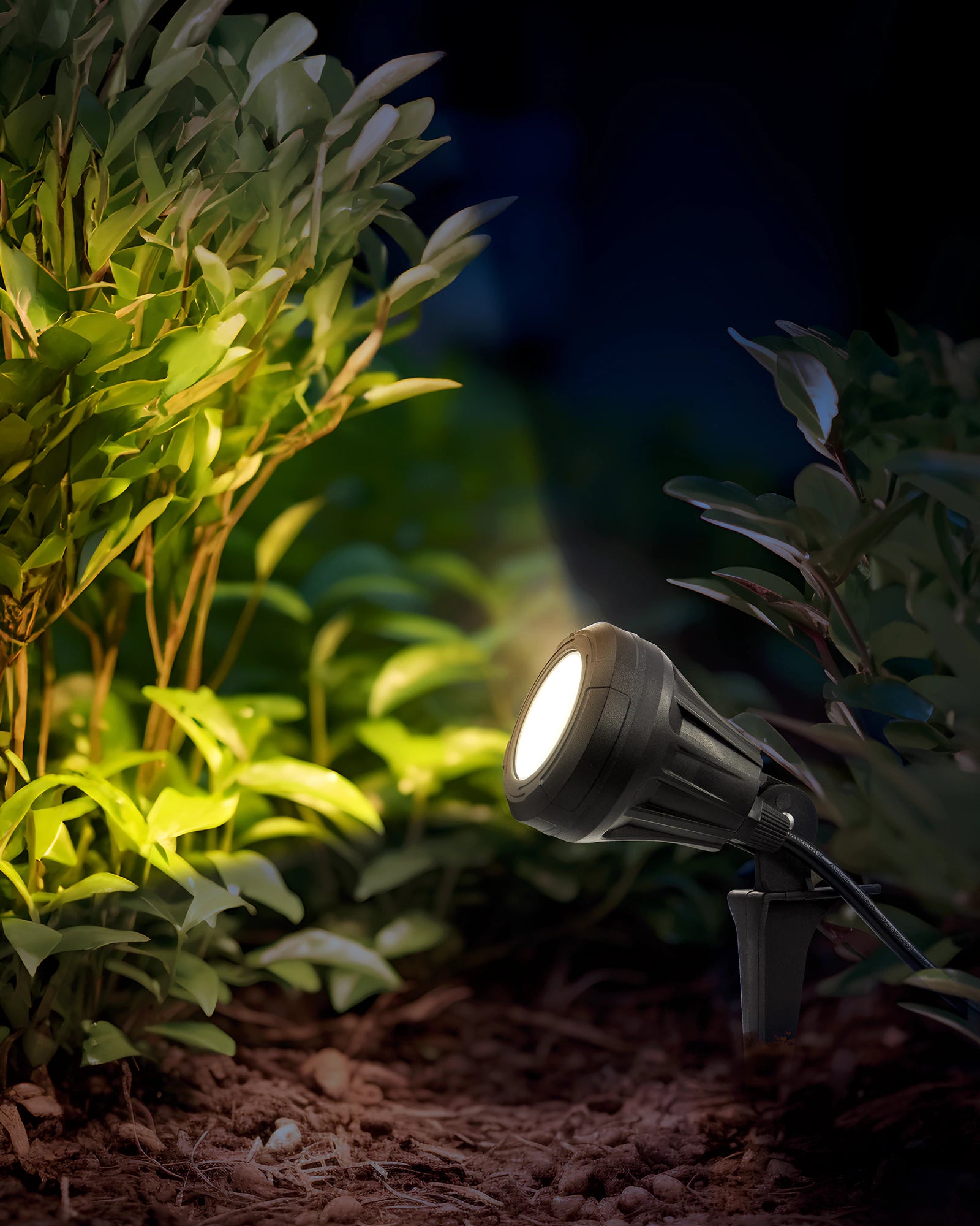 LED Outdoor Spotlight, 4.8W 5000K Waterproof Landscape Light with 180° Adjustable Head, 5 Color Options - HGSL01B1 - HGSL01D1