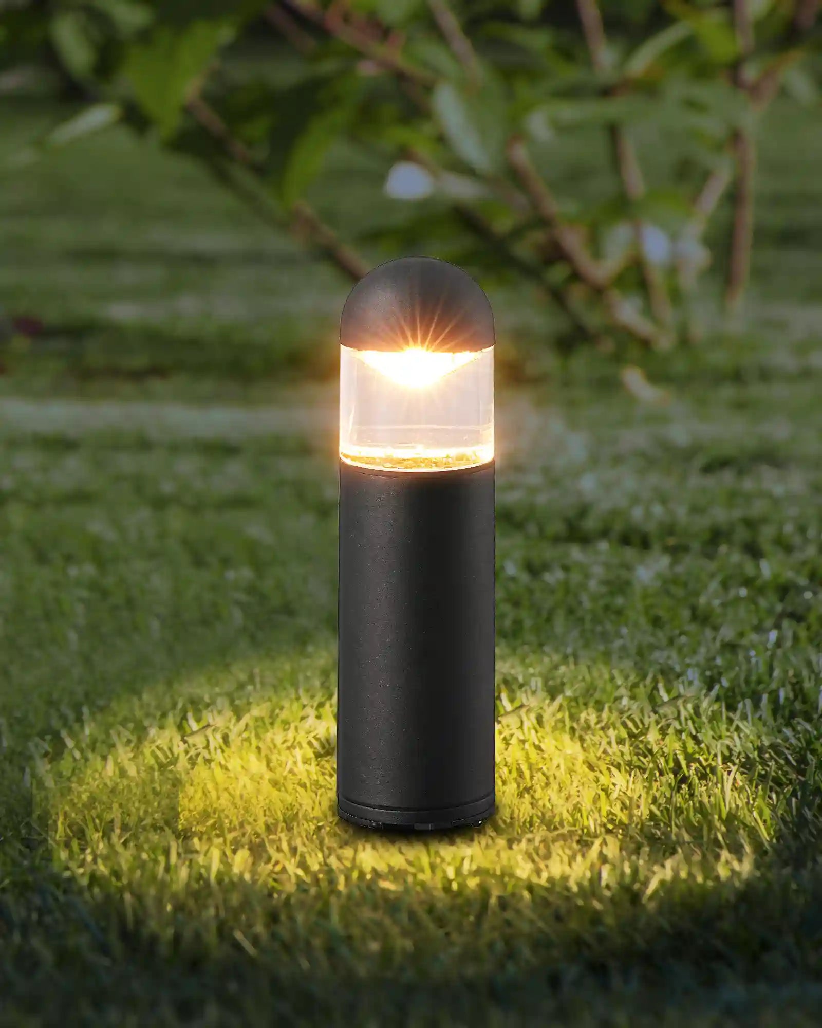 Bollard Path Light（6 Pack）Low Voltage Landscape Lights , 12V 3W 3000K Warm White, Electric Outdoor Bollard Lights with Connectors, Waterproof LED Pathway Driveway Walkway Lights Wired for Yard Garden - HGSL35A