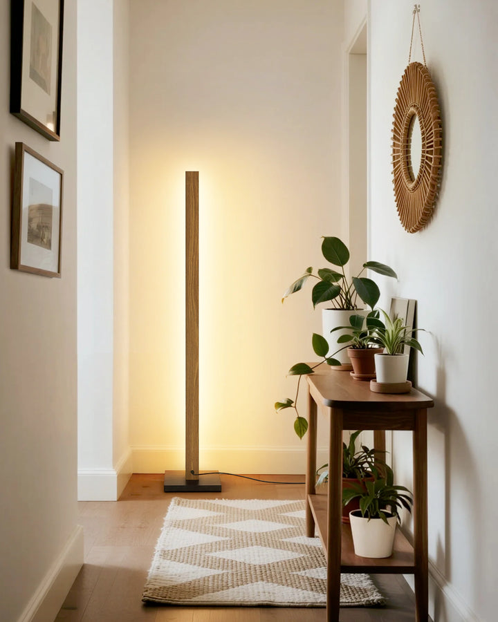 Minimalist Wood Corner Floor Lamp-HBFL02V-HFLK02V-HLFL02V
