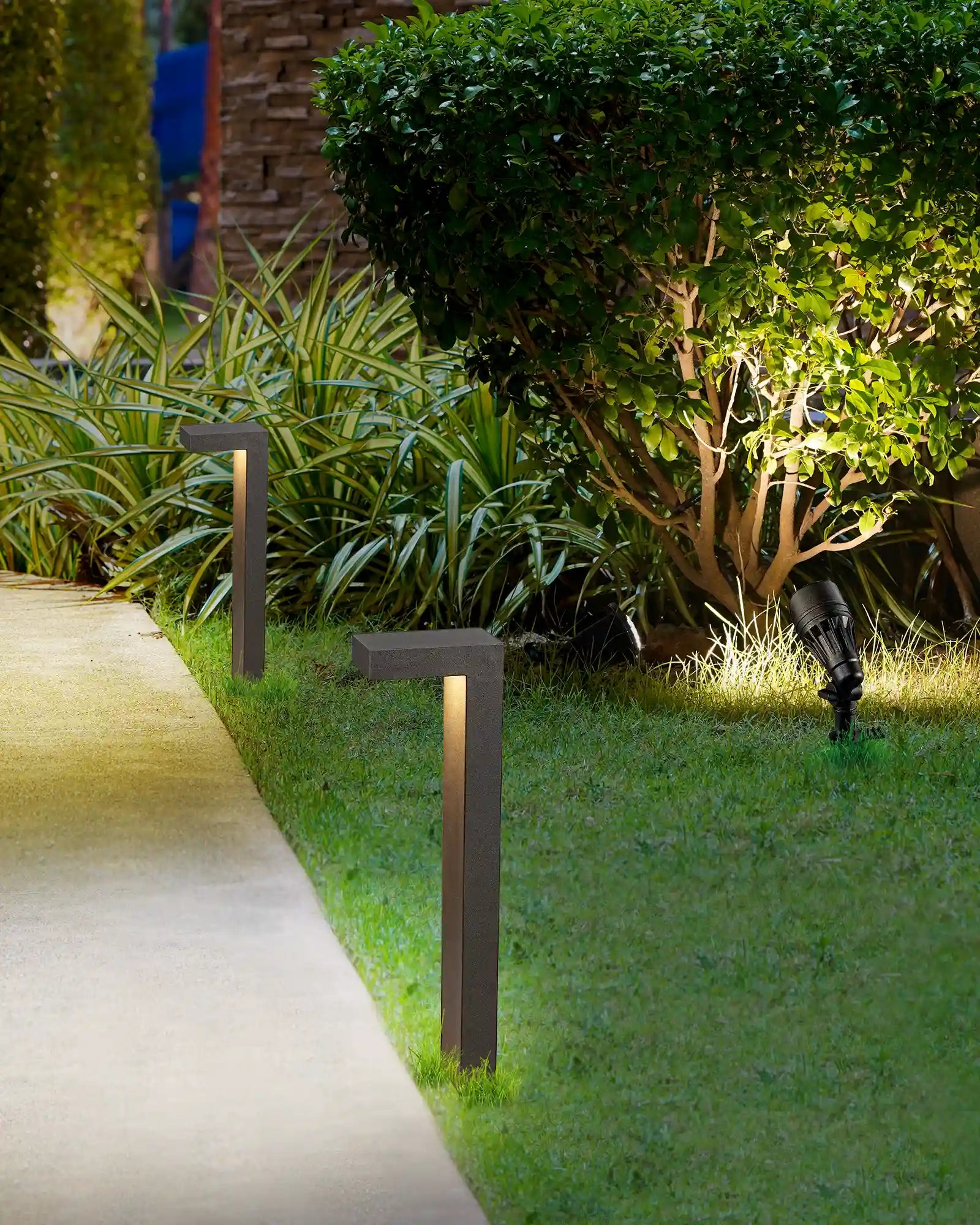EDISHINE 8 Pack 12V Low Voltage Landscape Lights Kit-HGSL09C