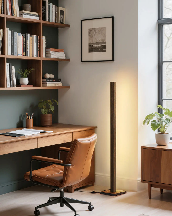Minimalist Wood Corner Floor Lamp-HBFL02V-HFLK02V-HLFL02V