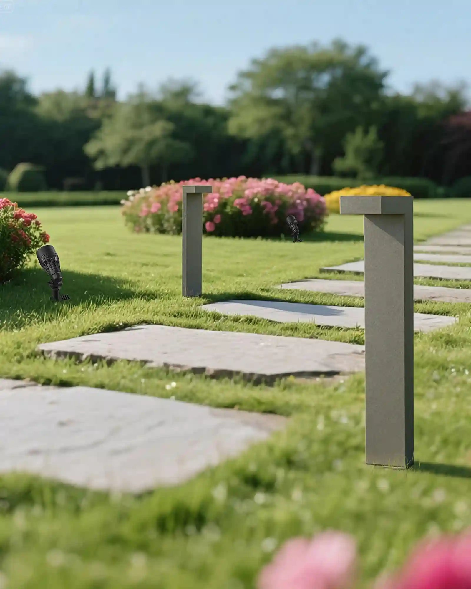 EDISHINE 8 Pack 12V Low Voltage Landscape Lights Kit-HGSL09C