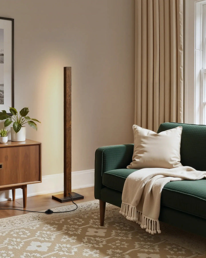 Minimalist Wood Corner Floor Lamp-HBFL02V-HFLK02V-HLFL02V