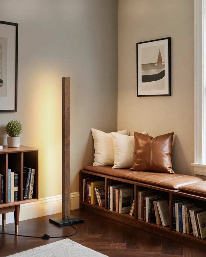Minimalist Wood Corner Floor Lamp-HBFL02V-HFLK02V-HLFL02V