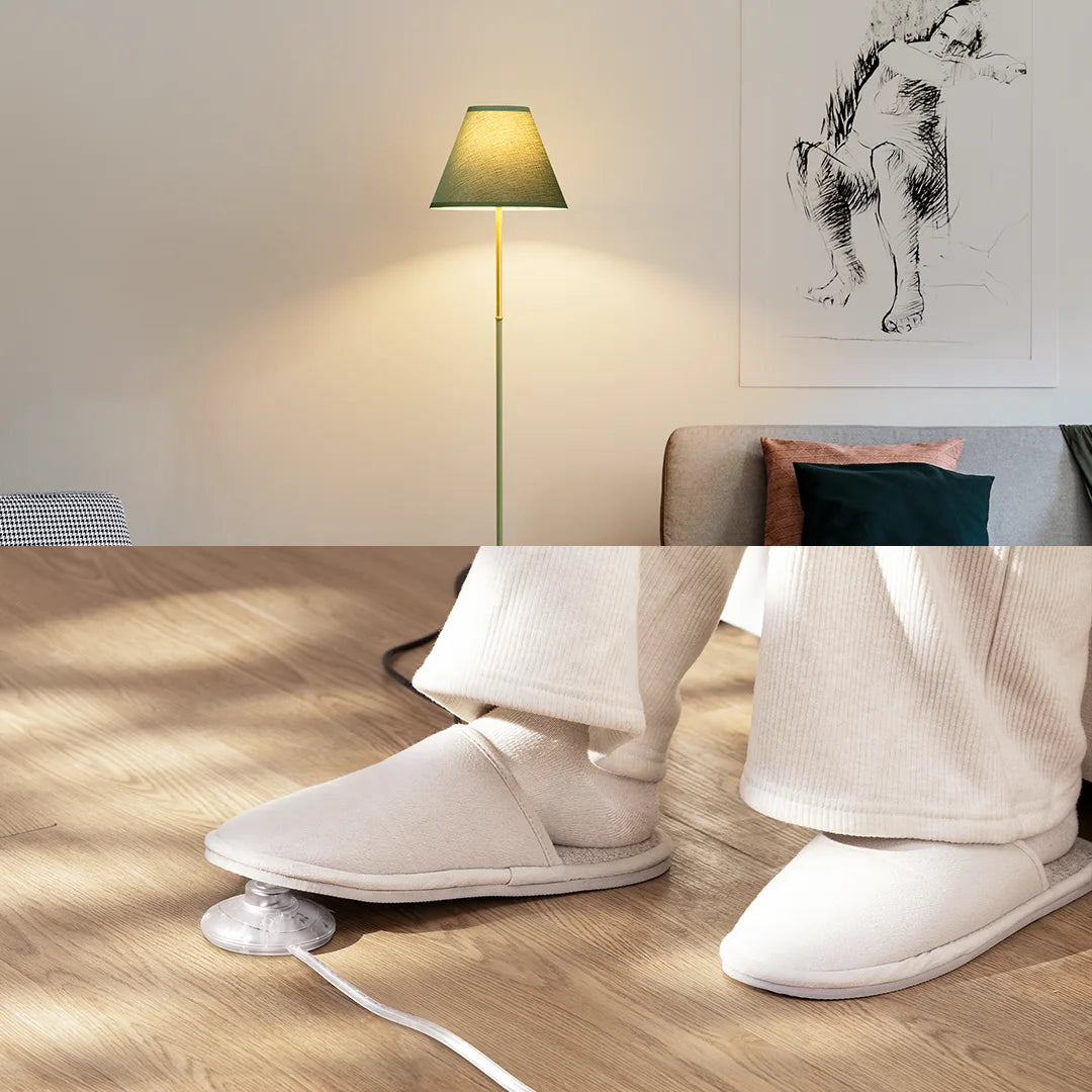 62" Tall Retro Traditional Floor Lamp with Linen Shade