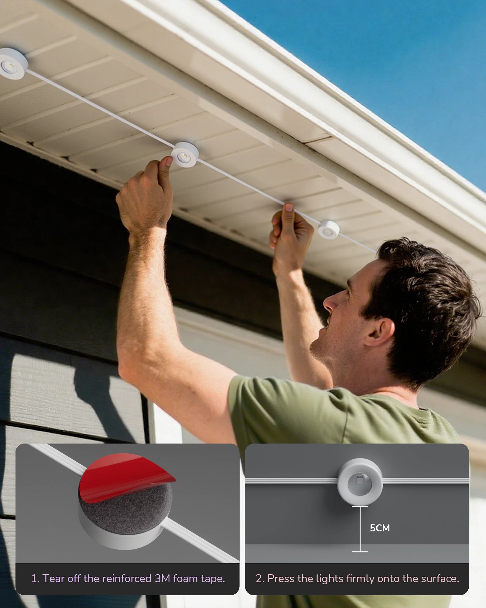 EDISHINE Permanent Outdoor Lights with App/Remote-HOEL01A-HOEL01B-HOEL01C-OEL01D-OEL01E