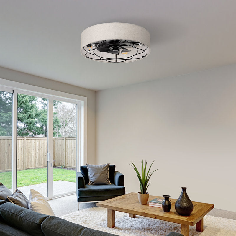 Winston Porter 19.6'' Ceiling Fan With Light Kit And Remote Control Included