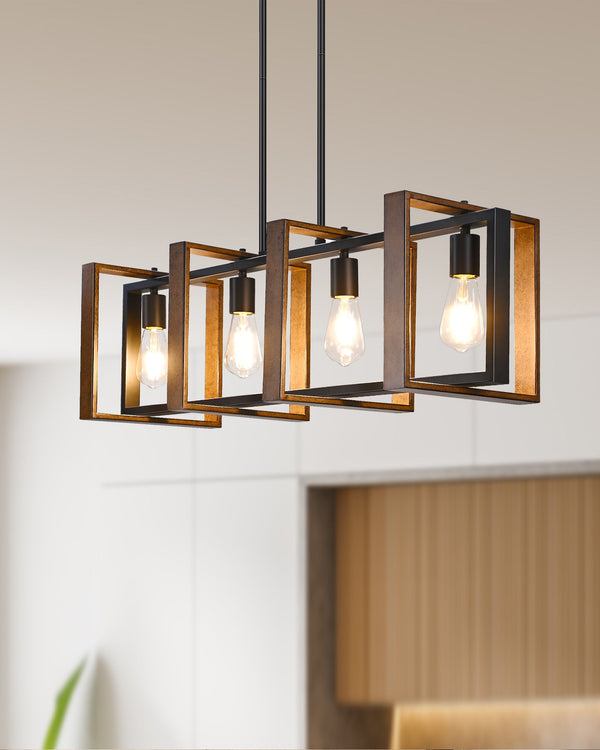 EDISHINE 35.4" Adjustable Dining Room Light Fixture-HHPL16A