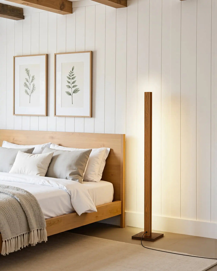 Minimalist Wood Corner Floor Lamp-HBFL02V-HFLK02V-HLFL02V