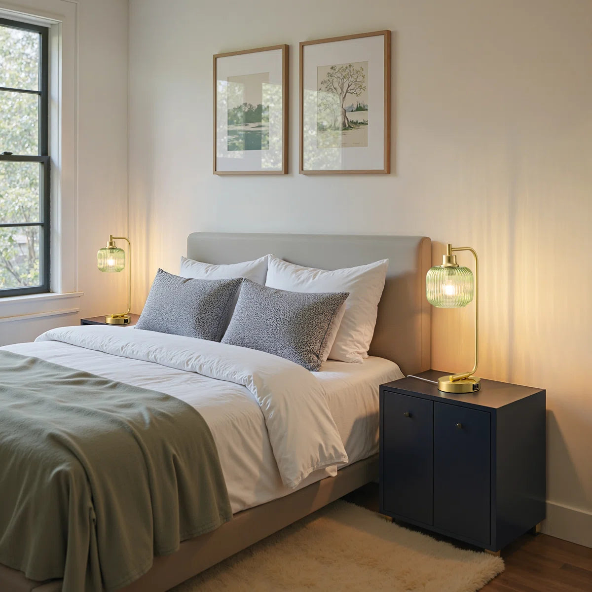 Dimmable Table Lamp With Usb And Touch Control (18.5" )