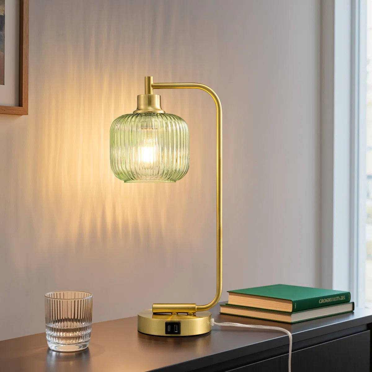 Dimmable Table Lamp With Usb And Touch Control (18.5" )
