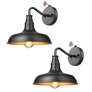 Gooseneck Dusk to Dawn Outdoor Wall Light - 2 Pack