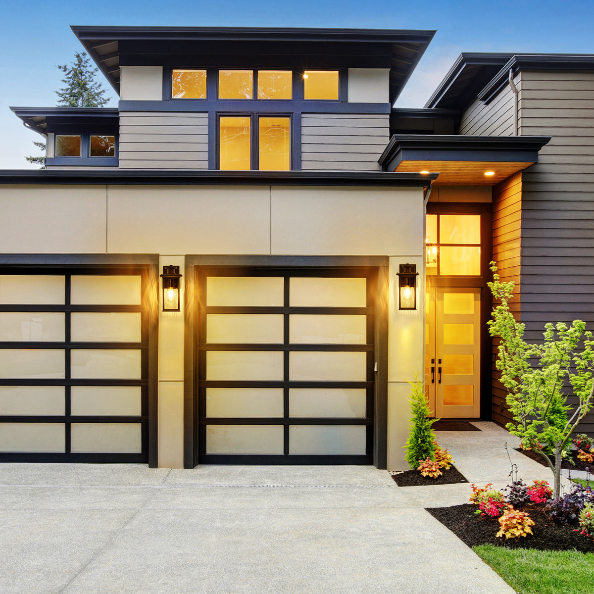 Outdoor Wall Light with Dusk to Dawn and Motion Sensor