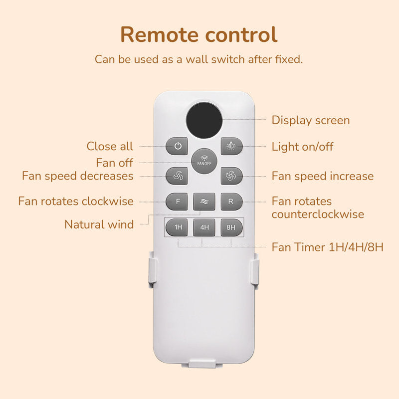 Bay Isle Home™ 19.7'' Rattan Ceiling Fan With Light And Remote Control Included