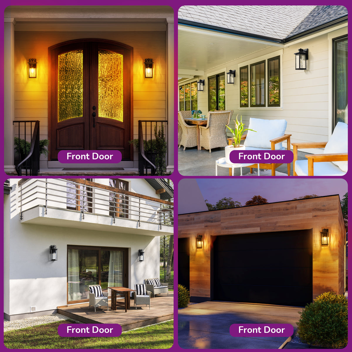 Outdoor Wall Light with Dusk to Dawn and Motion Sensor