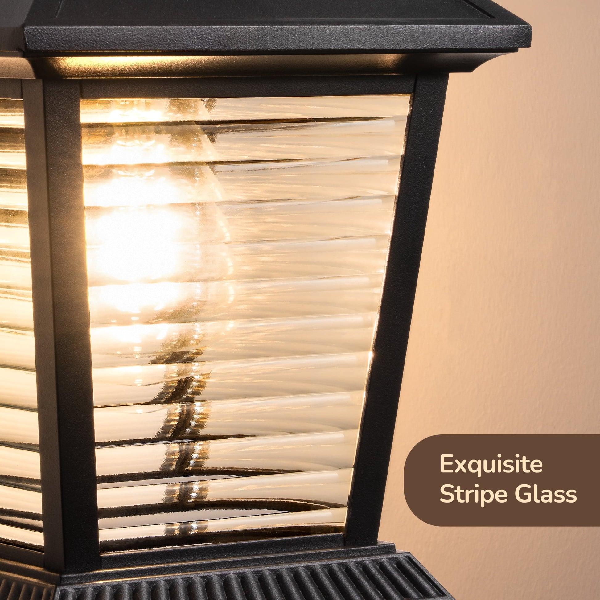 DEWENWILS Dusk to Dawn Outdoor Wall Light Lantern Sconce 12.4 in. Black