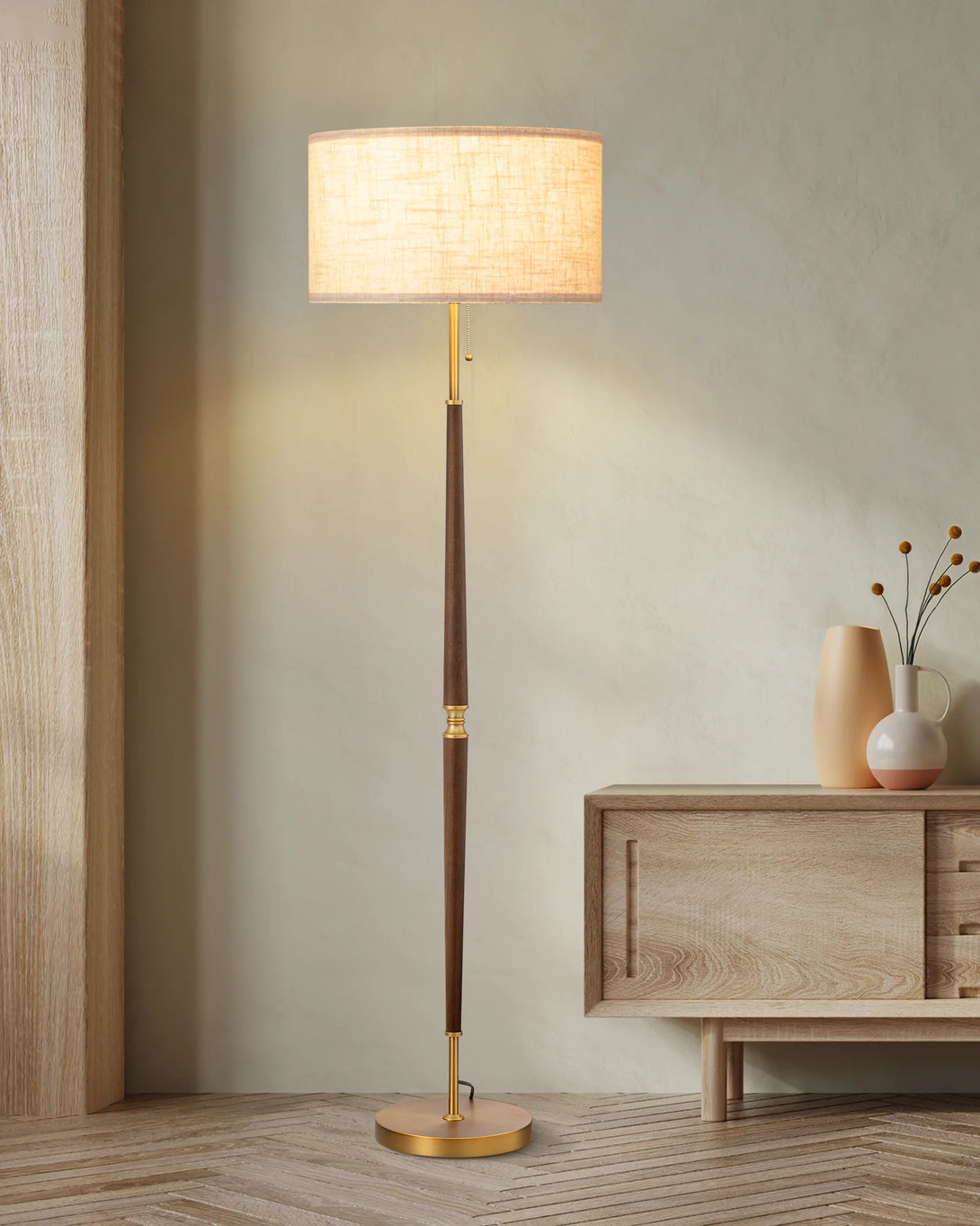 Classic Solid Wood Floor Lamp-HFLFC1A-HFLFC1B-HFLFC1C-HLFL09B