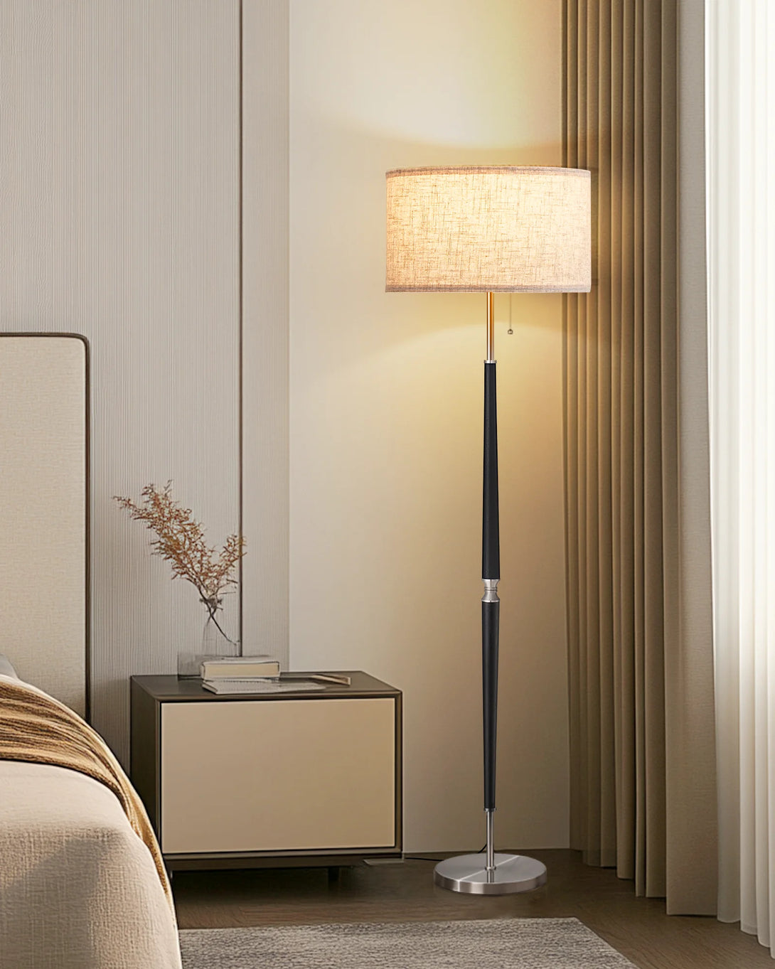 Classic Solid Wood Floor Lamp-HFLFC1A-HFLFC1B-HFLFC1C-HLFL09B