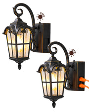 EDISHINE Dusk to Dawn Outdoor Wall Lights 2 Pack -HOWL03C