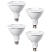 EDISHINE 4 Pack LED PAR38 Outdoor Flood Light Bulbs, 18W (120W Equivalent), 5000K Daylight, Dimmable Waterproof Flood Light Bulbs, E26 Base, 1800 Lumen for Yard Porch Driveway, ETL Listed