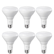 EDISHINE 6 Pack BR30 LED Light Bulbs, 65W Equivalent, 11W, 850LM, 5000K Daylight, Dimmable, Recessed Can Light Bulbs for Ceiling, Recessed Can, Living Room and Kitchen, E26 Base