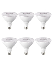 EDISHINE 6 Pack LED Par38 Outdoor Flood Light Bulbs, 18W (120W Equivalent), 5000K Daylight, Dimmable, Waterproof, E26 Base, 1800 Lumen for Yard Porch Driveway
