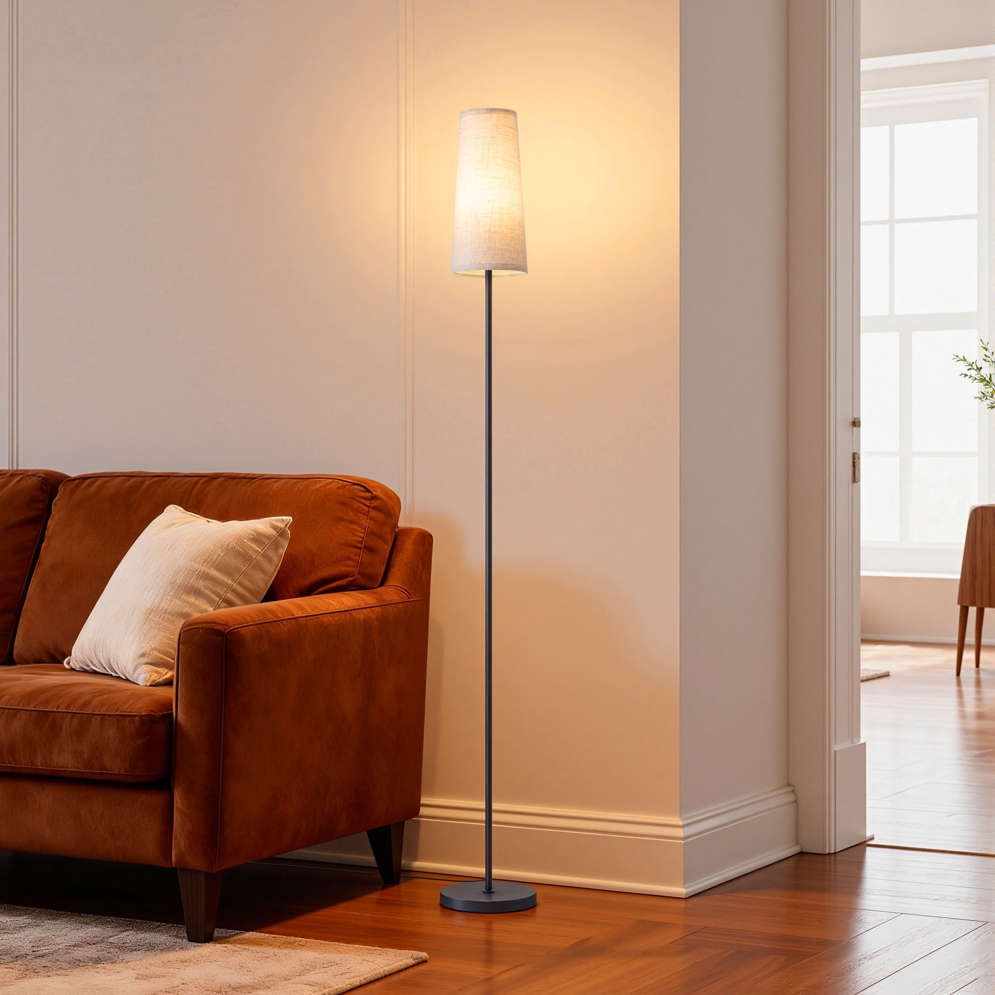 EDISHINE 65in Floor Lamps for Living Room, Standing Tall Standing Light, LED Bulb Included