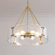 6-Light Hammered Glass Chandelier (24")