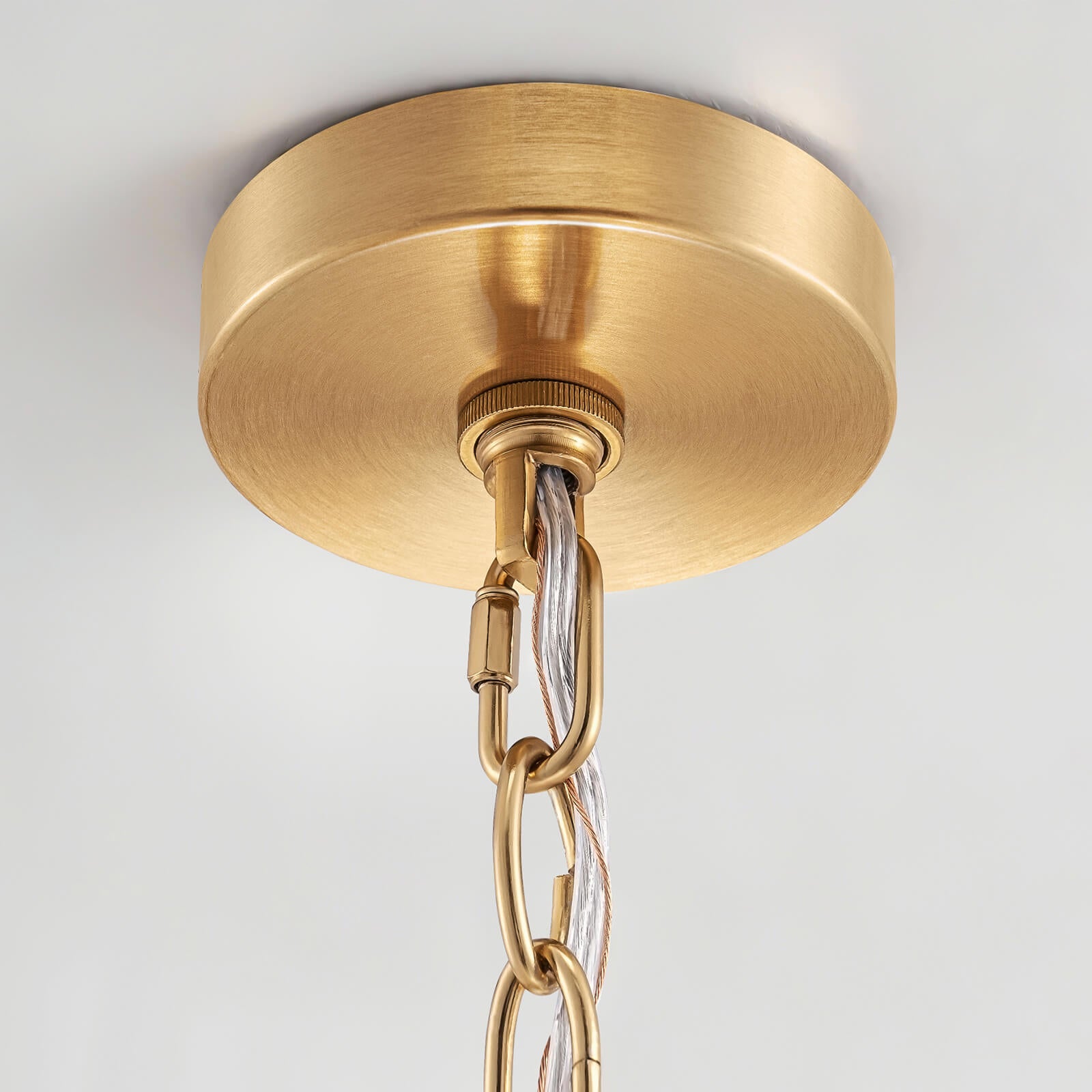 6-Light Hammered Glass Chandelier (24")
