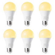 EDISHINE 6-Pack Dimmable LED Light Bulbs 60 Watt Equivalent 2700K Warm White 800 Lumen A19 LED Bulbs E26 Base - HDLA19M