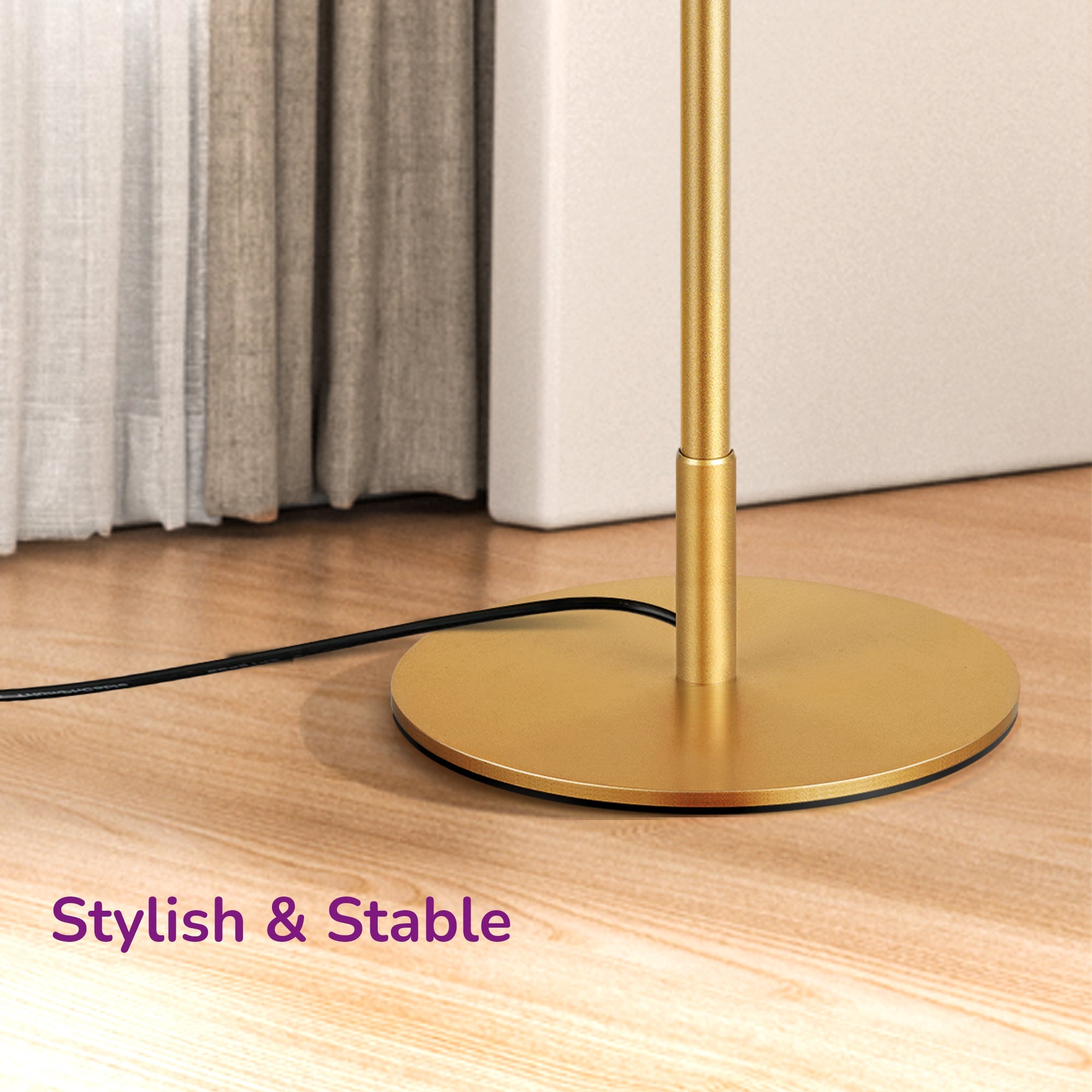 EDISHINE 2 Pack Dimmable LED Corner Modern Floor Lamps with Remote-HFLCB2A