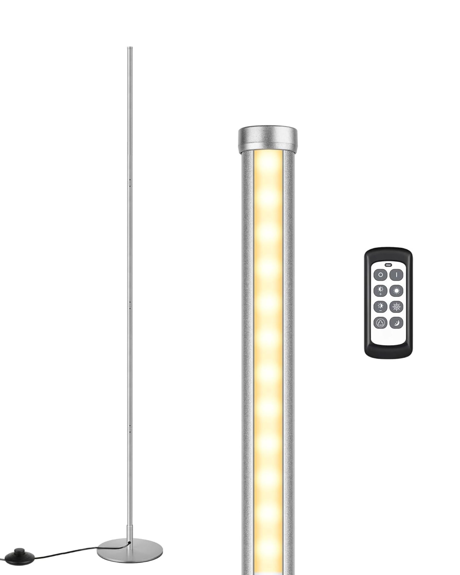 Modern Minimalist Adjustable-Height Dimmable LED Corner Floor Lamp